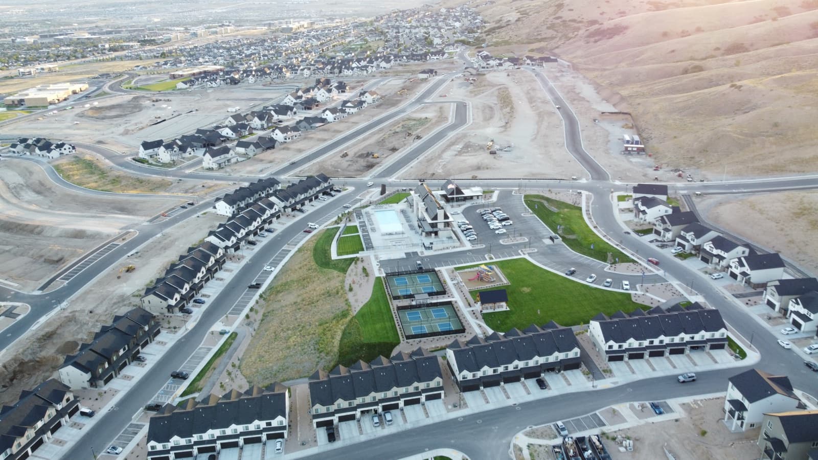 Inverness in Lehi, Utah — new townhomes and single-family homes on the north Lehi foothills above the Silicon Slopes corridor